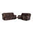 Bruni Brown Console Reclining Loveseat