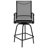 Corchado All-Weather PVC-Coated Polyester Swivel Patio Bar Height Stools with High Back and Armrests-1715368728