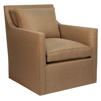 Fauteuil pivotant en lin de 32 po de largeur Sudie