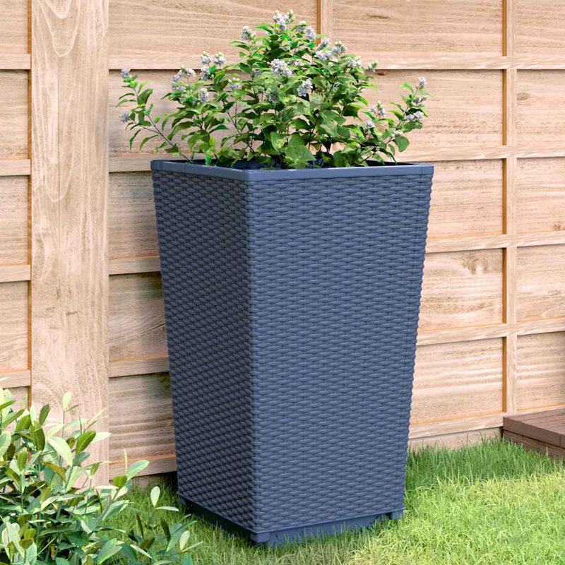 Aishini Pot Planter, Blue Grey
