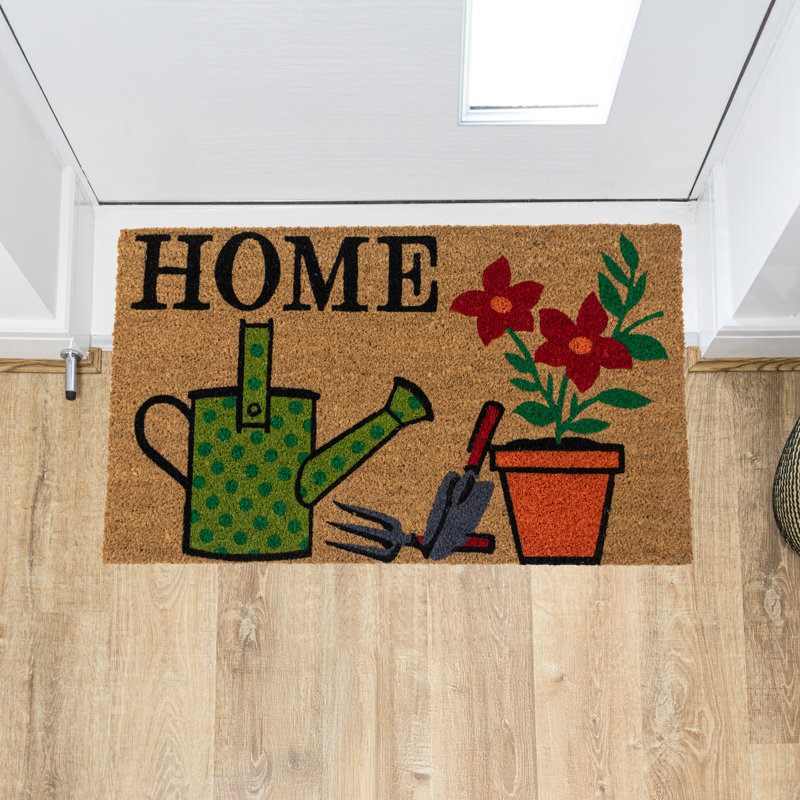 Latex Backed Eco-Friendly Coir Doormat Gardener- 45x75cm approx