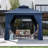 10 pi. L 10 pi. D Pavillon de jardin en acier-111986165