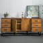 Buffet en bois massif de style industriel