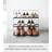 Yamazaki Home Shoe Rack, Wide, Short, Steel, Short, Holds 6 to 9 shoes, Handles-1974696881