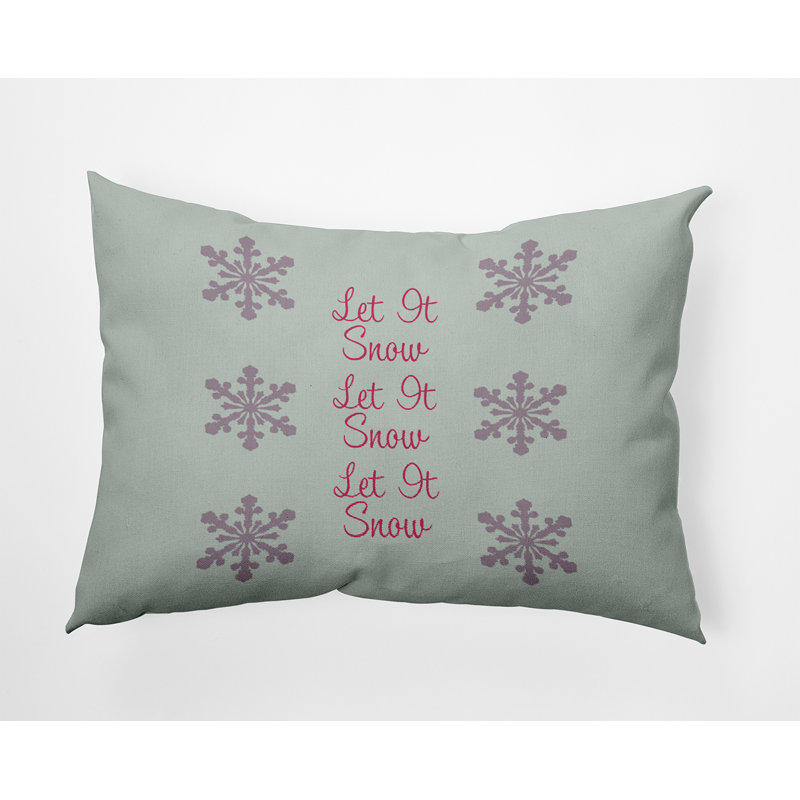 Reversible Throw Pillow, 14" x 20", Rectangular