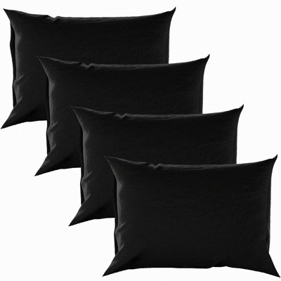 CoolMax Pillowcase Set - Ultra Soft Cooling Pillow Cases - Breathable Viscose Fabric - Queen Size 20x30 - 4 Piece Envelope Pocket