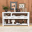 Eco-Friendly Console Table with Metal Handles and Ample Storage-1260829118