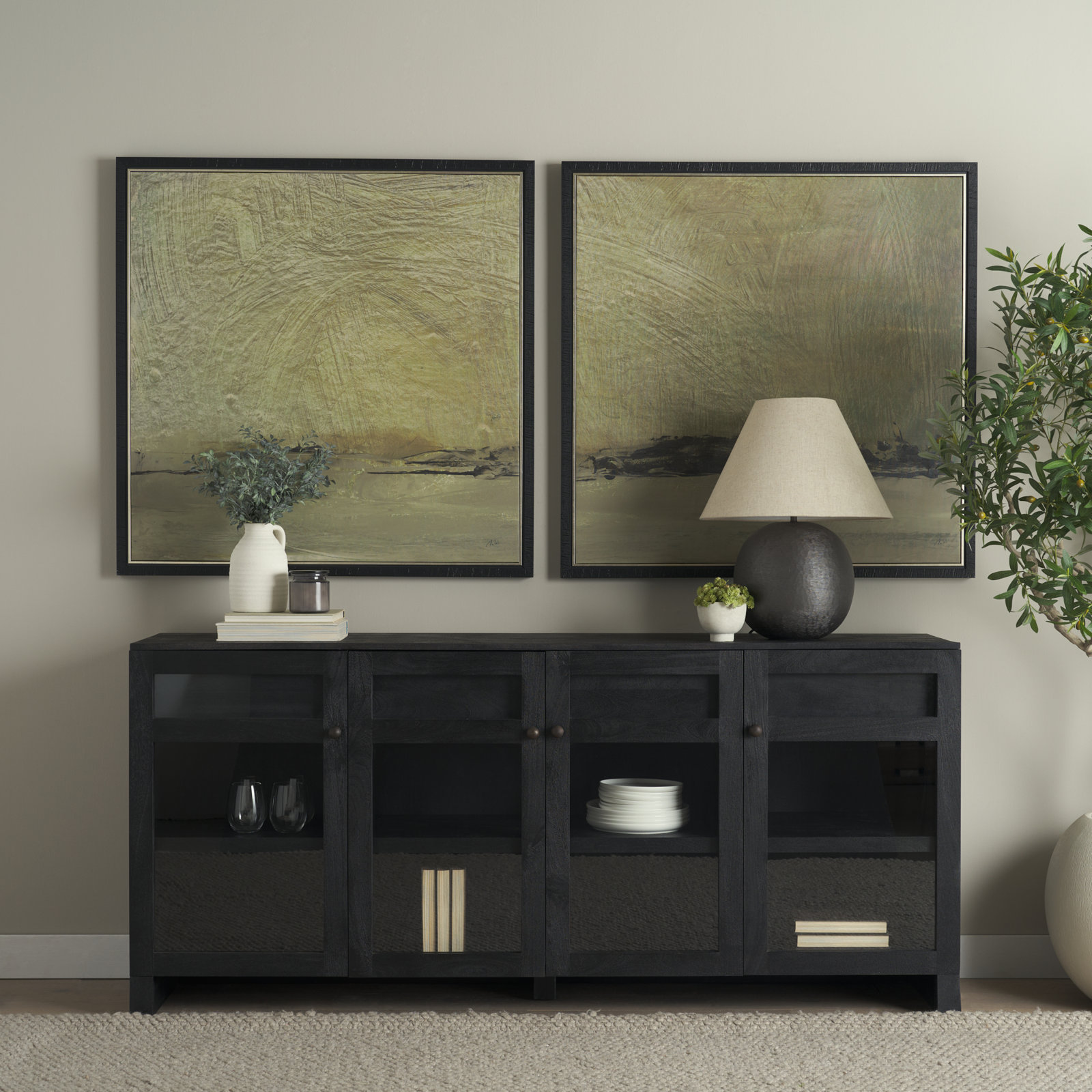 Stonewall Mango Sideboard, Black