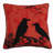 Halloween Crow 18" Throw Pillow-18641185