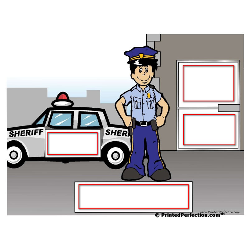 Sheriff personnalisé - Porte-clés mâle