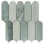 Moonlit Arches 10.4 In. X 9.77 In. Picket Polished Marble Mosaic Tile
