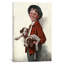 «Boy with Puppies», peinture sur toile tendue-672844430-672844428-672844421