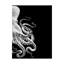 «Octopus Black and White B» par Fab Funky, impression sur toile