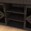 Buffet en bois 55,00 po avec tablettes réglables, treillis métallique et tiroirs-482433647