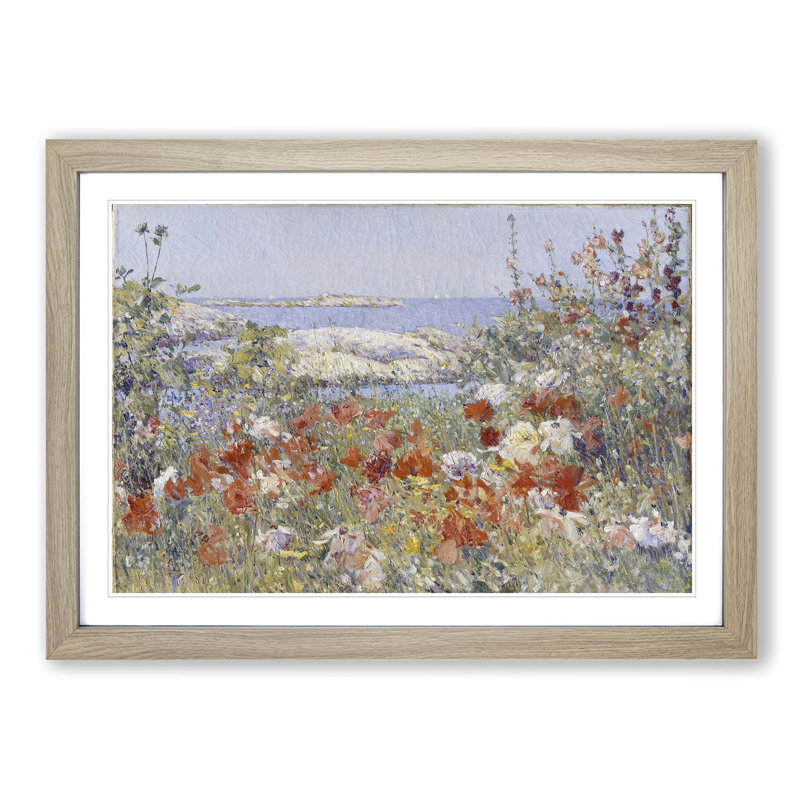 Childe Hassam - Single Picture Frame Painting, Oak