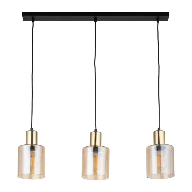 Azeem 3 - Light Kitchen Island Pendant, Gold/Brown