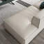 Coussin de canapé modulaire en cuir blanc