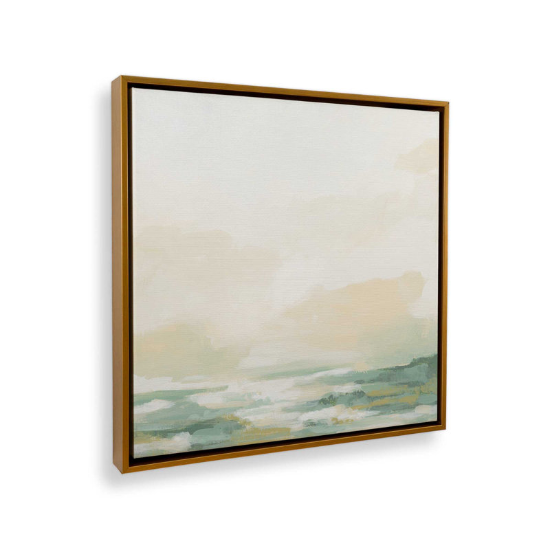 «Cloud-Kissed Landscape II», H 16,75 po x l 16,75 po, Or poli