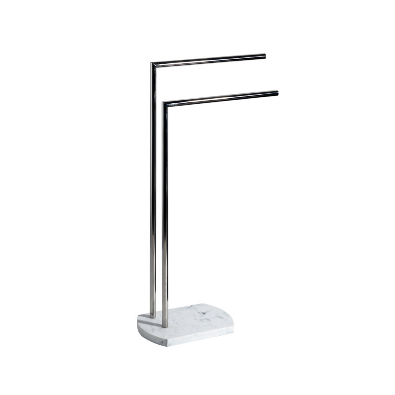 Cvetko 2 Freestanding Towel Stand, White