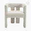 Chaise de salle à manger avec accoudoirs et chaises d'appoint de style contemporain rembourrées en tissu pour salon 2PC / ENSEMBLE-2069289116