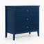 Table de chevet cannelée à 3 tiroirs, grande table de bout moderne avec rangement spacieux et design élégant-129200262
