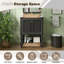 Armoire de salle de bain avec tablette ouverte et rangement fermé-1651847218