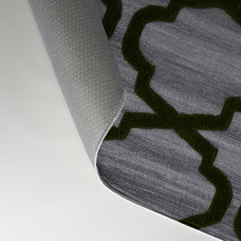 Tapis gris intérieur et extérieur Trellis, Rectangle 9 pi x 12 pi