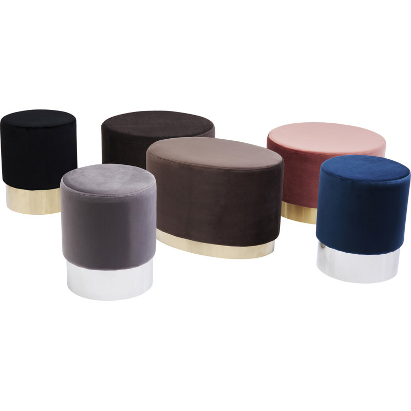 Stool Cherry 35cm, Light grey, White