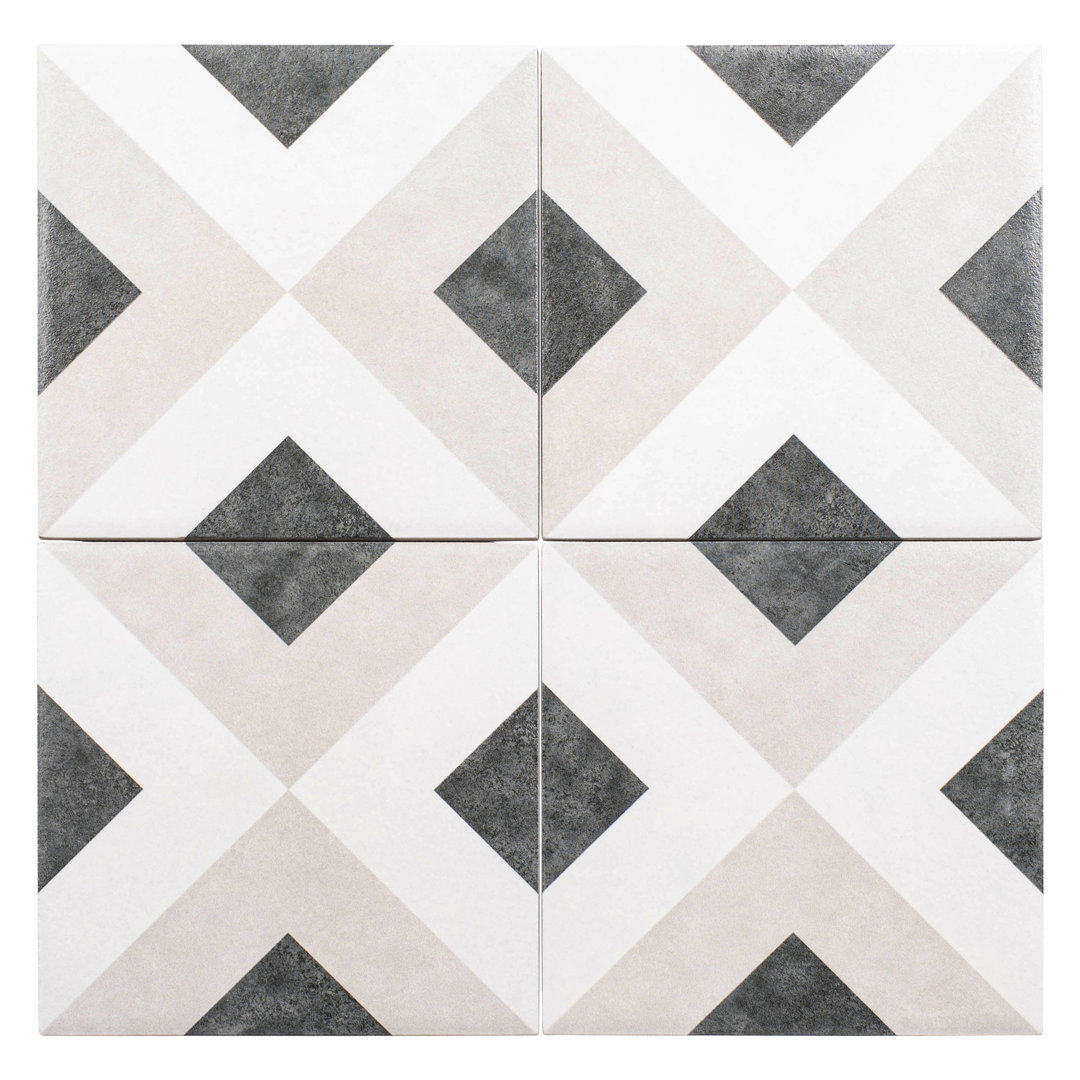 Occitan 6-in. Spanish/Moroccan Matte Porcelain Wall & Floor Tile Andova 