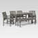 Alfonsi Rectangular 7 - Person 60" Long Acacia Patio Dining Set