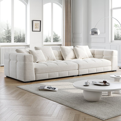 Italian Minimalist Fabric Sofa