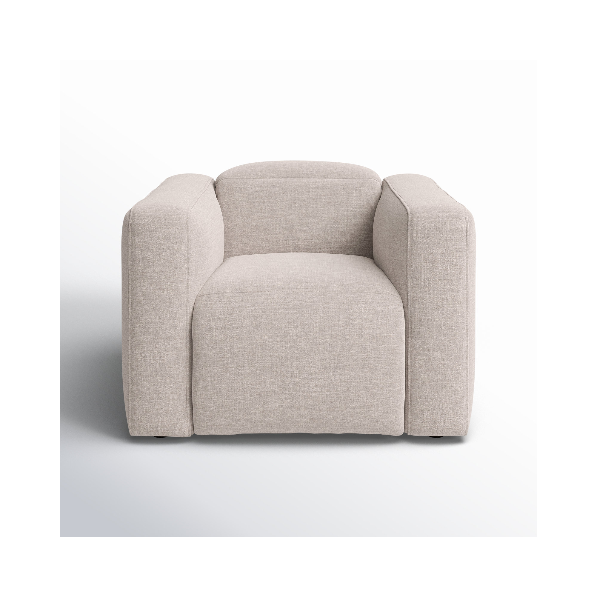 Amed Upholstered Power Recliner, Gray