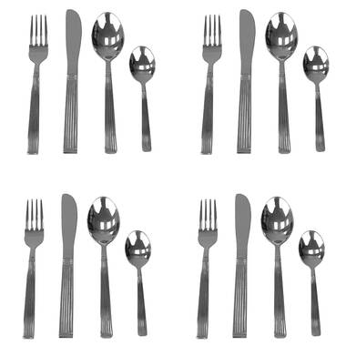 Prep & Savour Colby Stainless Steel Flatware Set - Service for 4 & Reviews