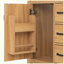 Meuble-lavabo de salle de bain moderne en bois massif 24 po avec rangement à fermeture en douceur-133705711