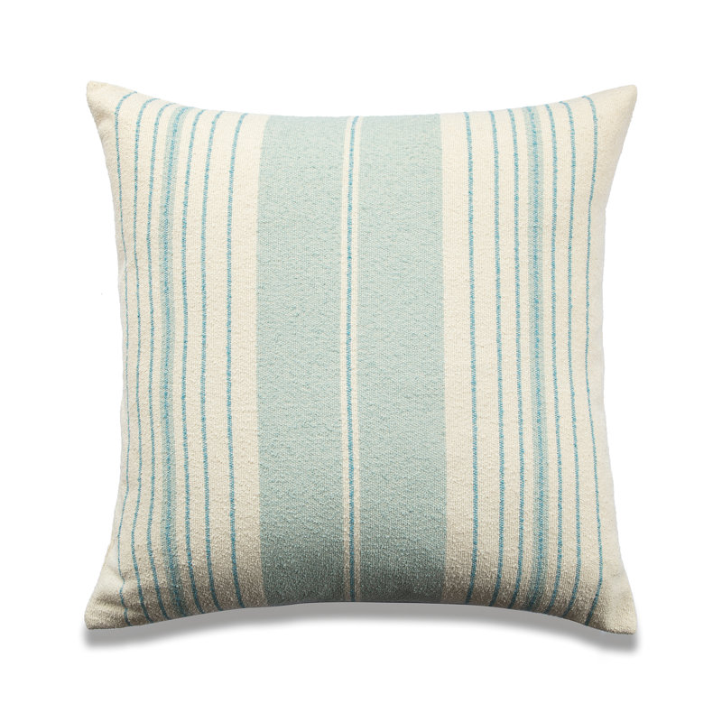 Housse de coussin et insert My Cottage Living, Mélange de duvet, Bleu mer