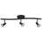 Cobra - 3-Light LED Wall or Ceiling Spotlight Bar - Black Finish - Replaceable LED