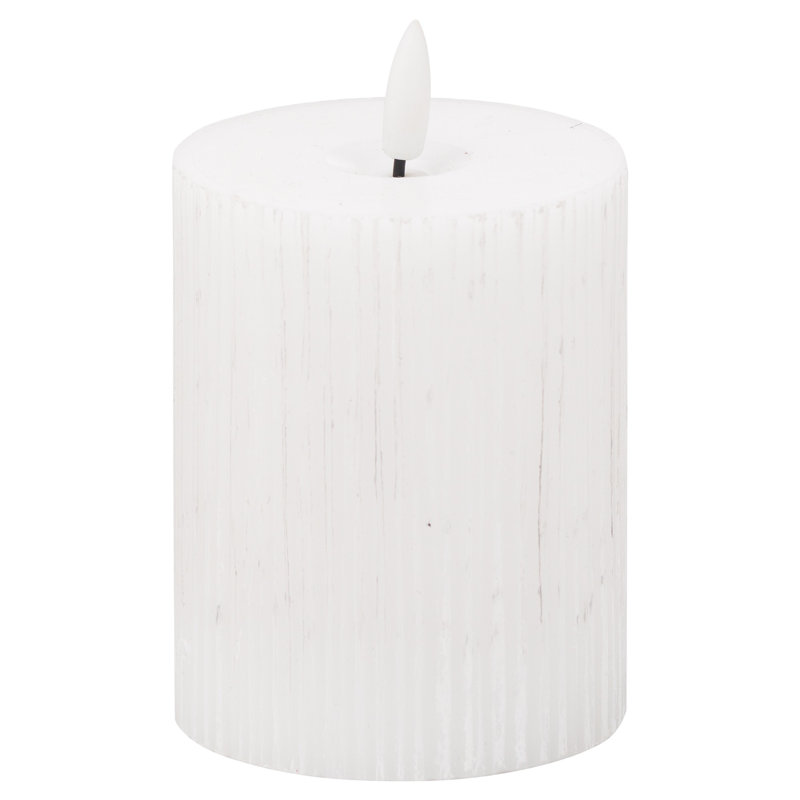 Unscented Flameless Candle, 10cm H x 7cm W x 7cm D