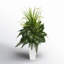 48'' Faux Fern Plant in Ceramic Planter