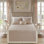Couvre-lit réversible en coton kaki pour grand lit au design classique