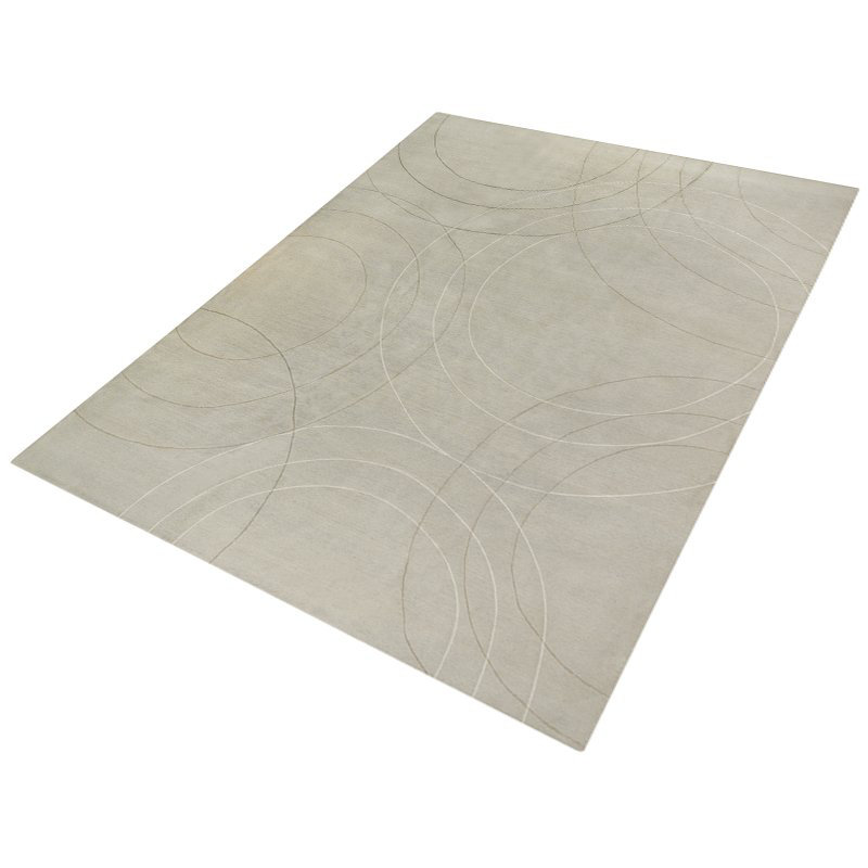 Cirque Geometric Area Rug in Gray/Neutral, Rectangle 2' x 3'