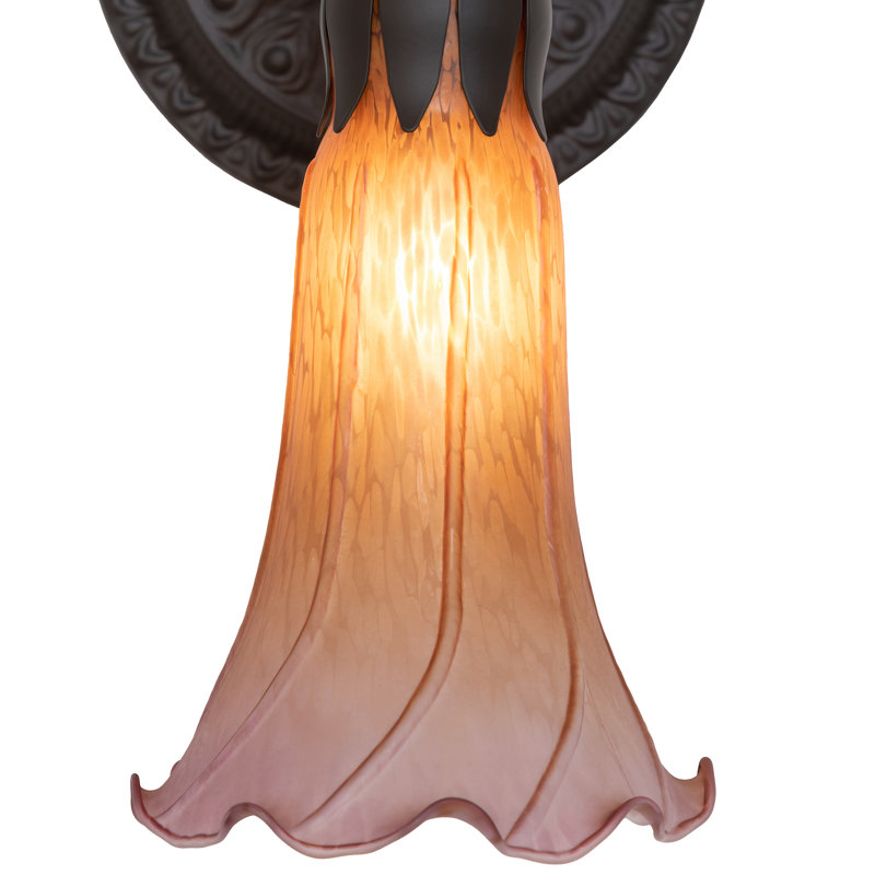 Jacona Armed Sconce, Amber/Purple