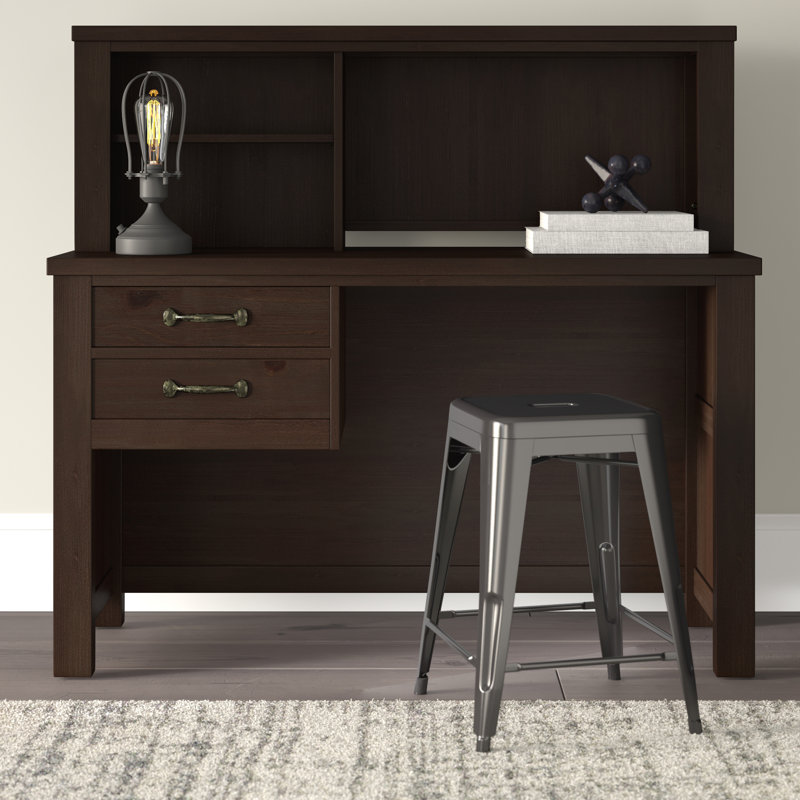 Bureau d'étude avec huche pour enfants Mateo, Espresso