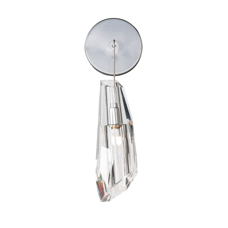 Luma Metal Armed Sconce, Sterling