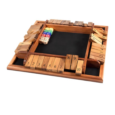 1-4 joueurs ferment le jeu de dés, jeu de table en bois avec 12 dés