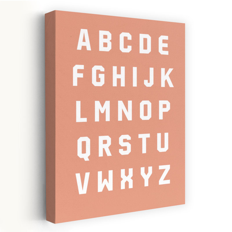Wrapped Canvas Print, Orange/White, 45.72 cm H x 30.48 cm W
