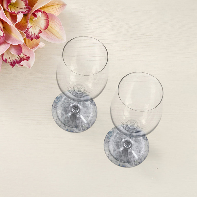 Sous-verres ronds en cuir girafe Opulence, Opulence