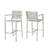 Of 2 29.50" Backyard Seating Combos, Silver Rust-, Grey Mesh Patio Rust-,  2