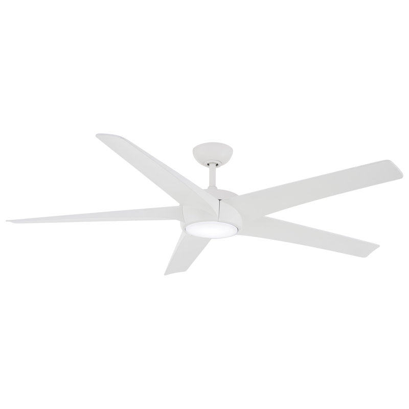Minka Aire Skymaster - 64In Led Ceiling Fan, White, White