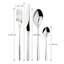 Latitude Run Aneva 16 Piece Stainless Steel Cutlery Set , Service for 4