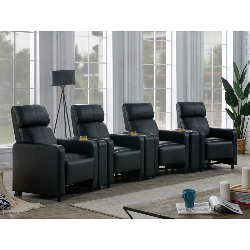Elegant Design (Variation 1) - Ensemble de salon inclinable capitonné Sylvester